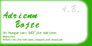 adrienn bojte business card